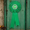 Green Satin Feel Logo Rosette
