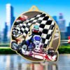 Aurum Go Karting Stainless Steel Medal