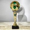 Merida Gold & Green Metal Football Trophy