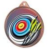 Archery Colour Texture 3D Print Bronze Medal