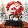 Santa Motocross Motorcycle Christmas Trophy