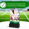 Shard Female Football Eco Friendly Wooden Trophy