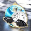 Aurum Swimming Stainless Steel Medal