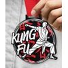 Giant Kung Fu Black Acrylic Medal