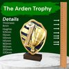 Arden First Place Real Wood Shield Trophy