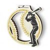 Acacia Baseball Gold Eco Friendly Wooden Medal