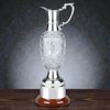 St Annes Nickel Plated & Crystal Claret Jug