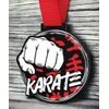 Giant Karate Black Acrylic Medal