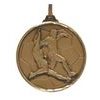 Diamond Edged Football Tackle Bronze Medal