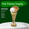 Trieste Baseball Glove and Ball Trophy