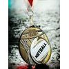 Rincon Classic Netball Black Acrylic Medal