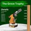 Grove Pistol Shooting Real Wood Trophy