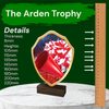 Arden Cheerleading Real Wood Shield Trophy