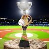 Montreal Baseball and Glove Silver Cup Trophy