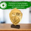 Arden Classic Basketball Real Wood Shield Trophy