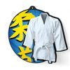 Rincon Colour Martial Arts Kimono Black Acrylic Medal