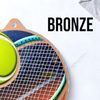 Aurum Tennis Stainless Steel Logo Insert Medal