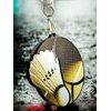 Rincon Classic Badminton Black Acrylic Medal