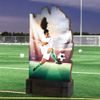 Shard Female Football Eco Friendly Wooden Trophy