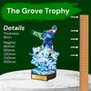 Grove Cross-Country Skiing Real Wood Trophy