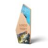Galena Bass Fishing Metal & Wood Trophy
