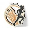 Acacia Male Running Bronze Eco Friendly Wooden Medal