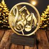 Holt Classic Music Notes Real Wood Trophy