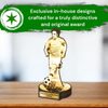 Grove Classic Football Player Real Wood Trophy