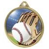 Baseball Colour Texture 3D Print Gold Medal