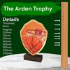 Arden Basketball Real Wood Shield Trophy