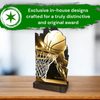 Shard Classic Basketball Eco Friendly Wooden Trophy