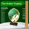Arden Rugby Real Wood Shield Trophy