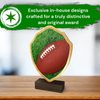 Arden American Football Real Wood Shield Trophy