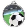 Football Colour Texture 3D Print Silver Medal