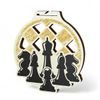 Acacia Chess Gold Eco Friendly Wooden Medal