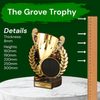 Grove Logo Insert Cup Real Wood Trophy