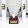Leon Weightlifting Handmade Metal Trophy