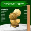 Grove Classic Weight Training Real Wood Trophy