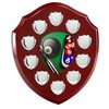 Anglia Pool Rosewood Wooden 10 Year Annual Shield