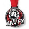 Giant Kung Fu Black Acrylic Logo Medal