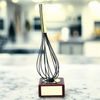 Lombardy Cooking Whisk Handmade Metal Trophy