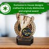 Grove Custom Printed Logo Cup Real Wood Trophy