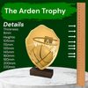 Arden Classic Basketball Real Wood Shield Trophy