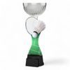 Montreal Badminton Racket and Shuttlecock Silver Cup Trophy