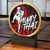 Holt Colour Muay Thai Real Wood Trophy