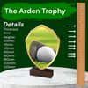 Arden Golf Real Wood Shield Trophy