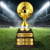 Arena Gold Metal Football Trophy