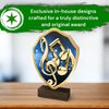 Arden Music Real Wood Shield Trophy