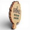 Custom Made Economy Tree Shape Real Wood Logo Medal