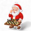 Jolly Father Christmas Chess Medal